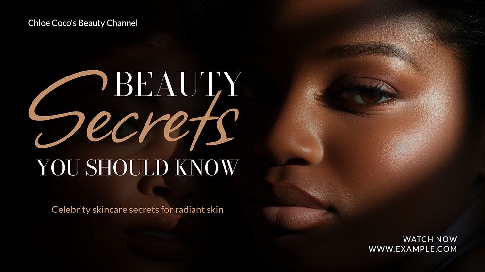 Beauty tips blog banner template