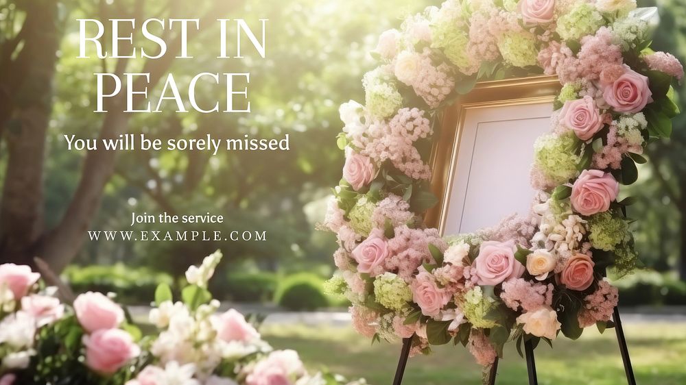 Rest in peace blog banner template