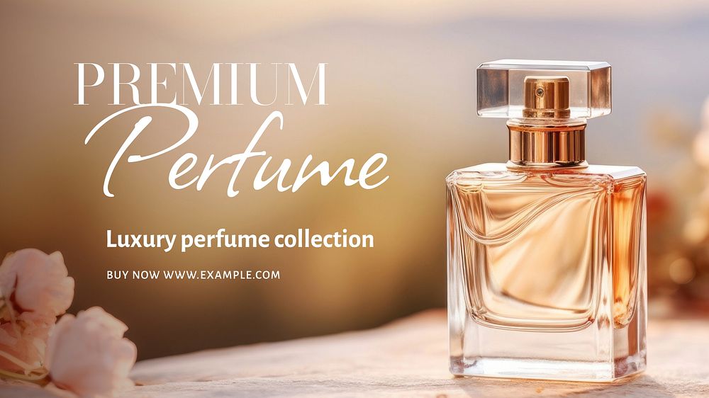 Premium perfume blog banner template  