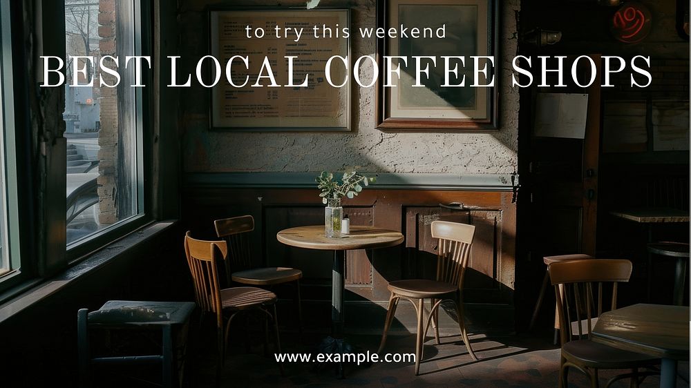 Best coffee shop blog banner template