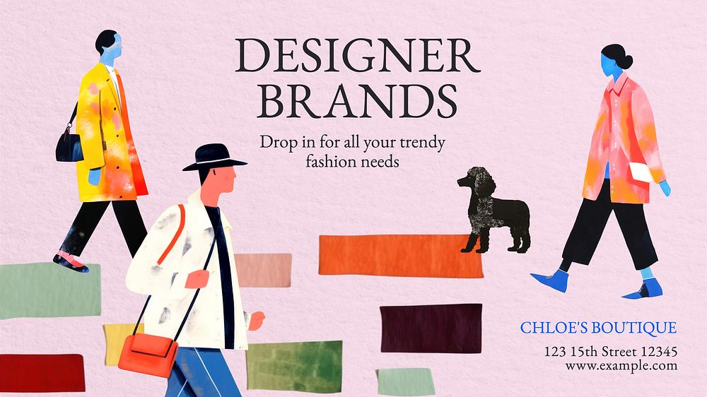 Designer brands blog banner template