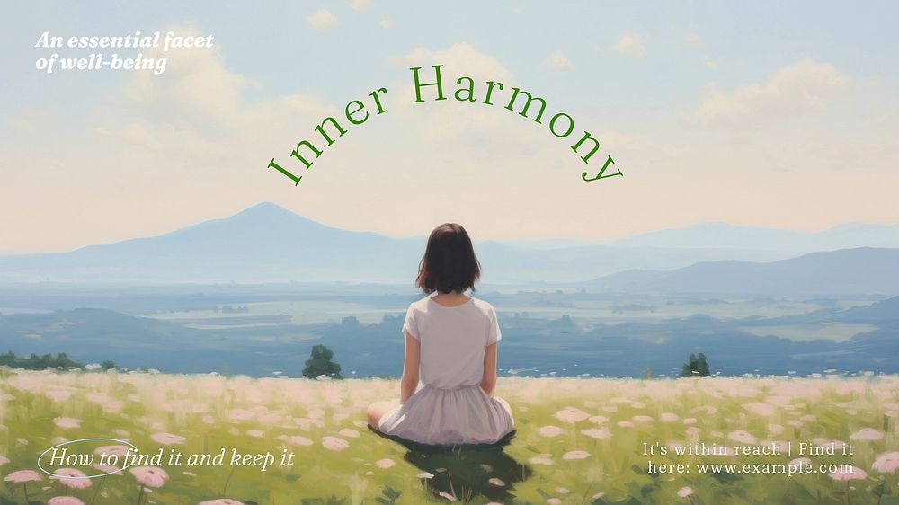 Inner harmony blog banner template