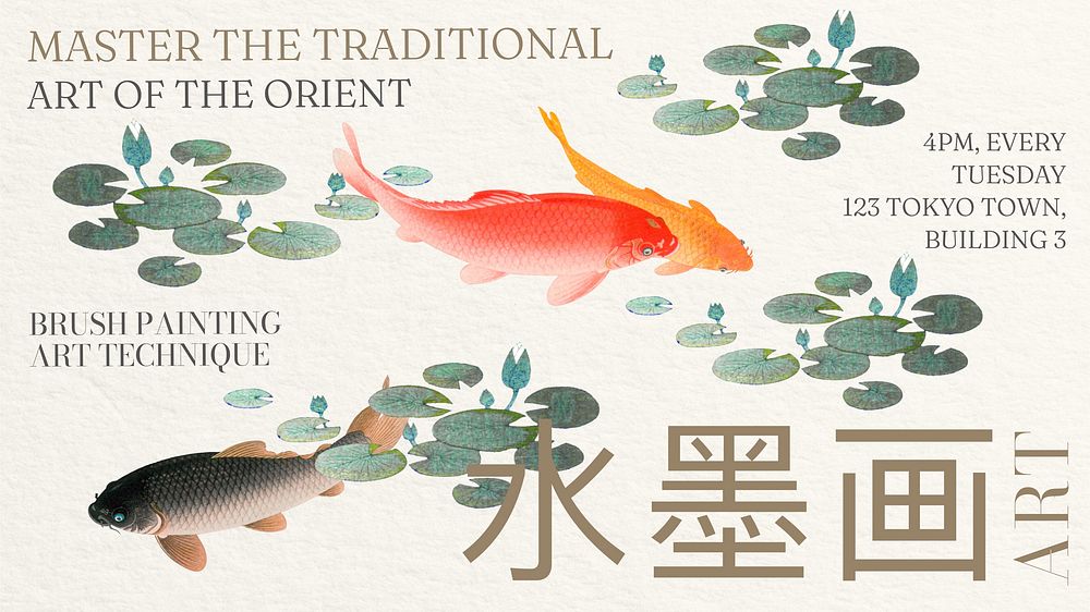 Traditional art class blog banner template