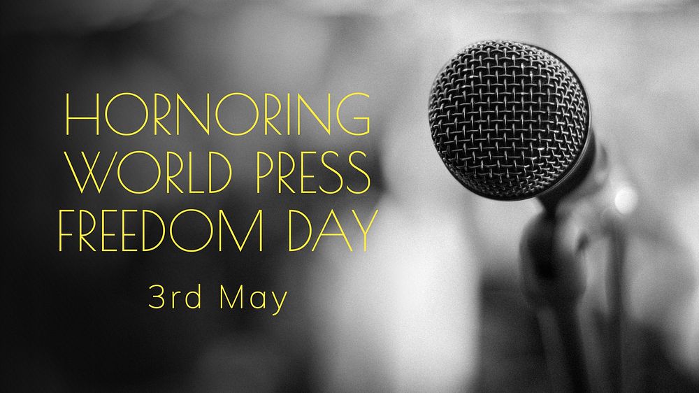 World Press Freedom Day blog banner template