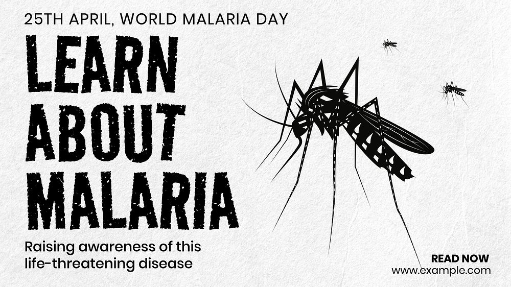 Malaria blog banner template