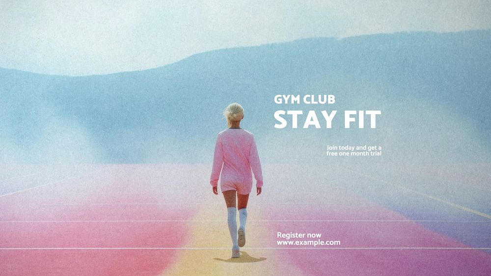 Stay fit blog banner template