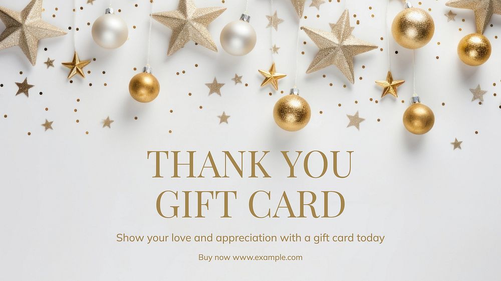 Thank you gift blog banner template