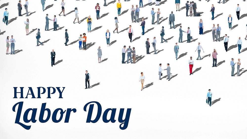 Happy labor day blog banner template