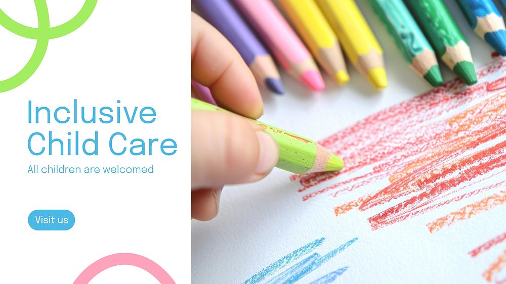 Inclusive child care blog banner template