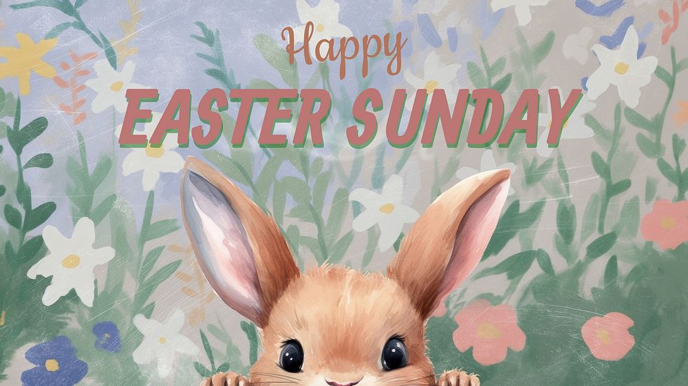 Easter Sunday blog banner template