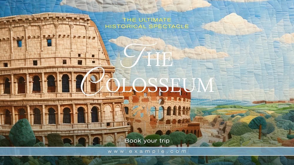 The colosseum blog banner template