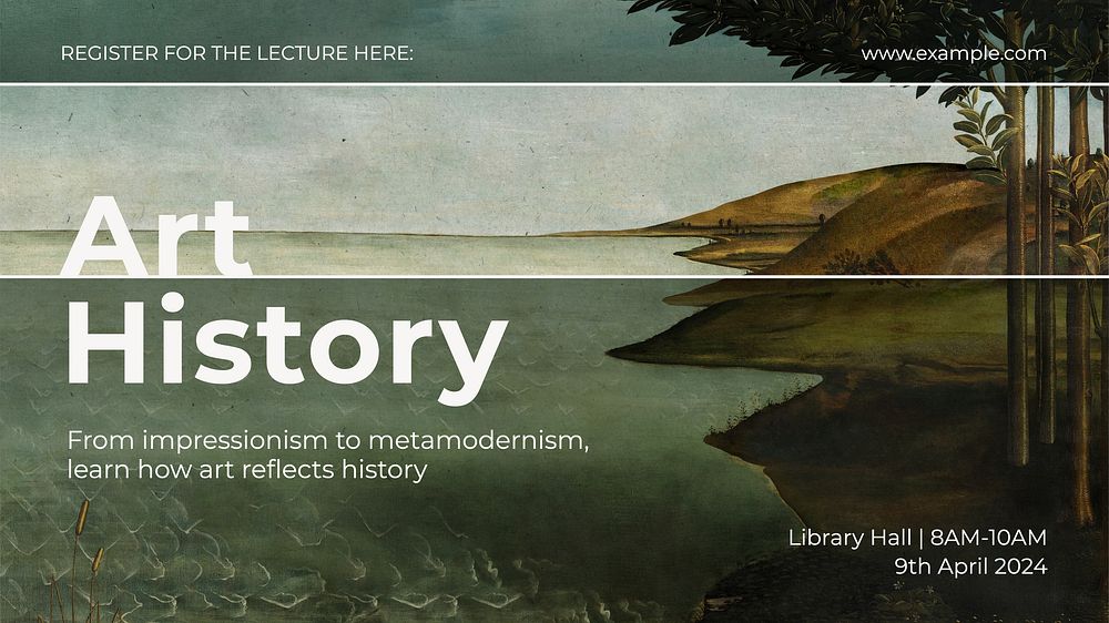 Art history class blog banner template