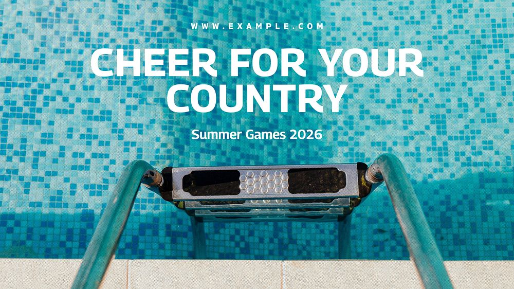 Summer games blog banner template