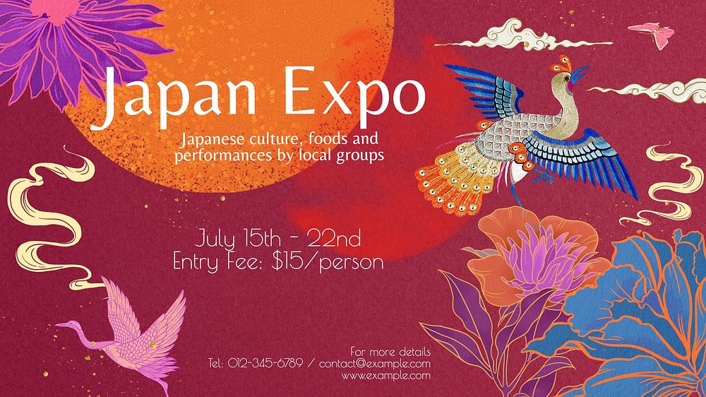 Japan Expo blog banner template