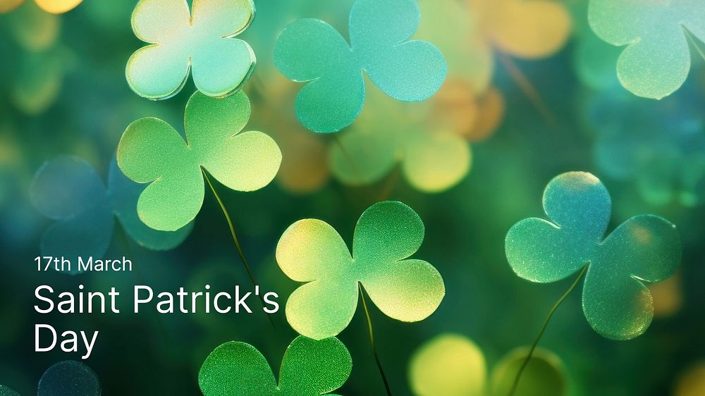 St. Patrick's Day blog banner template