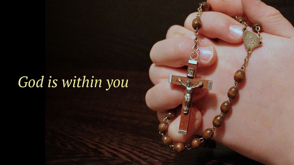 God is within you blog banner template