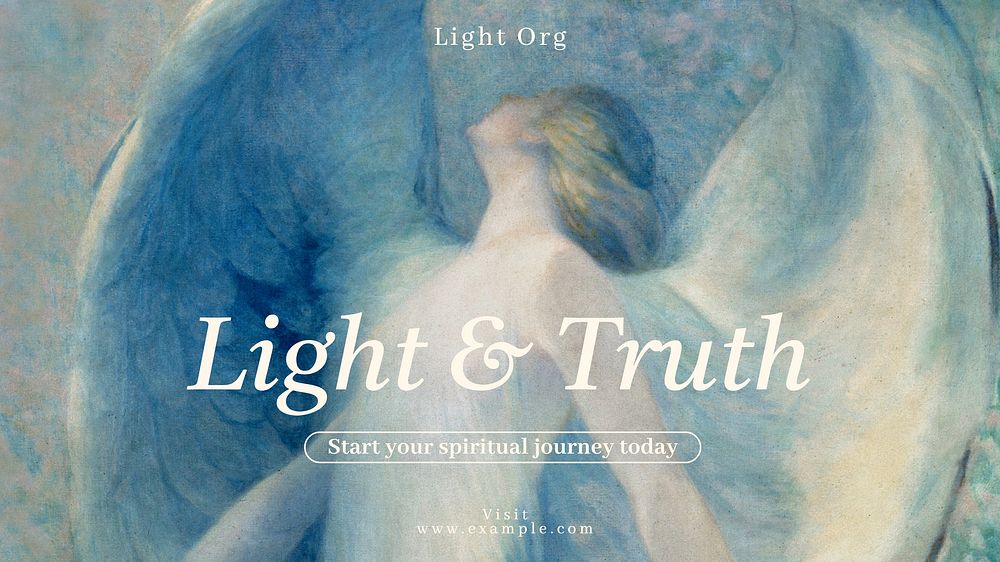 Light & truth blog banner template