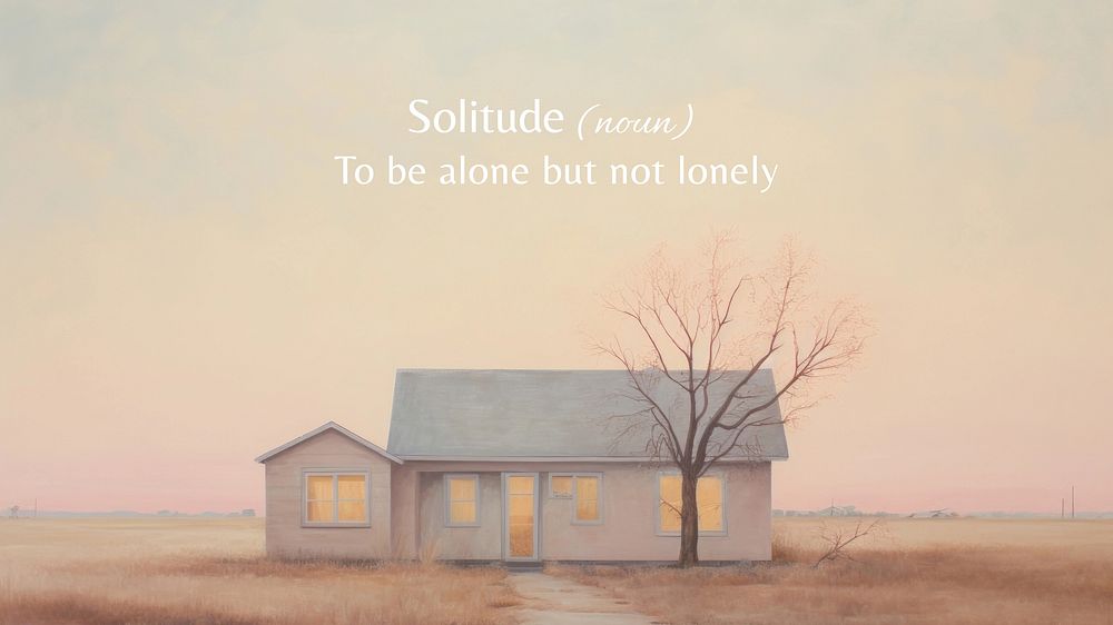 Solitude inspiration template