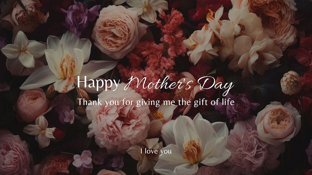 Happy mother's day  blog banner template