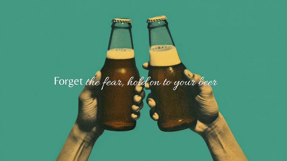 Beer  quote blog banner template