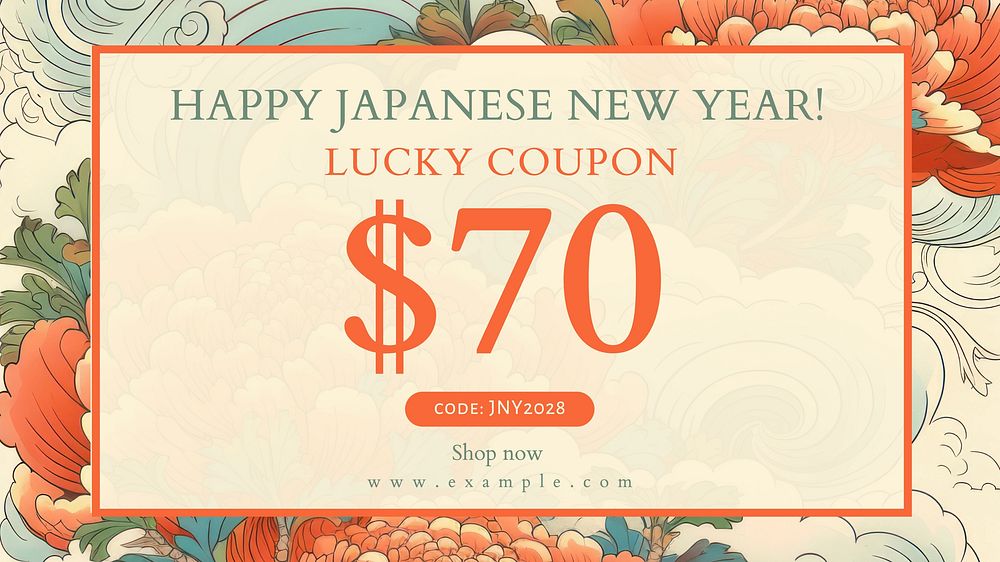 Lucky coupon blog banner template