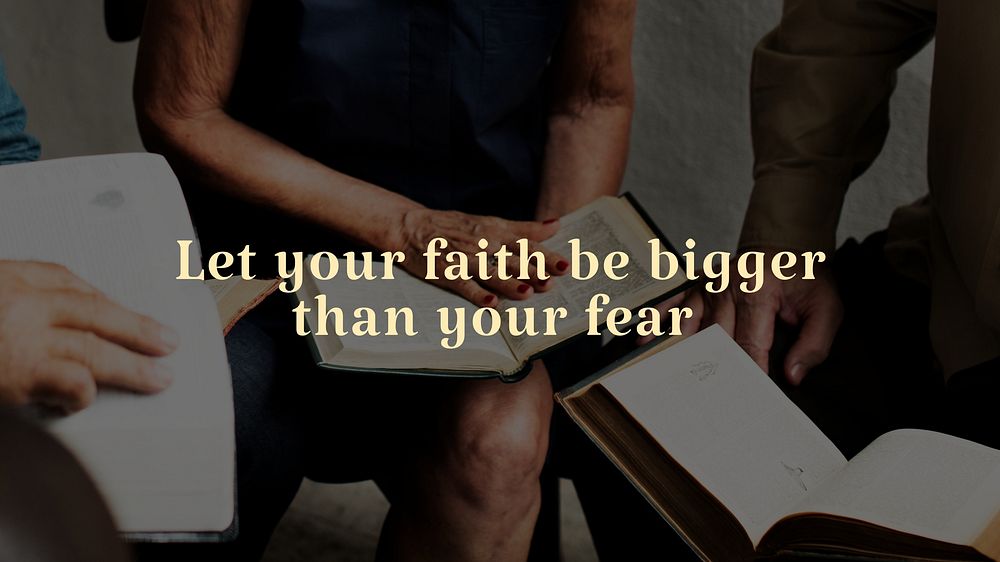 Faith over fear blog banner template