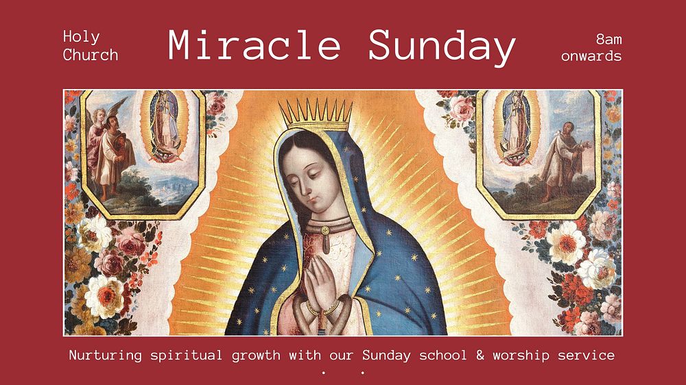 Sunday service blog banner template
