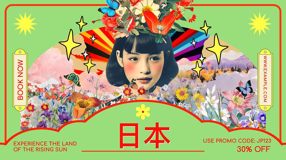 Japan blog banner template