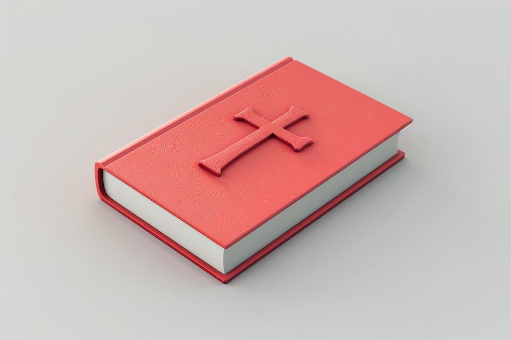 3d render of bible book publication letterbox.