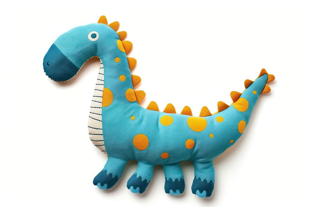 Fabric dinosaur toy art handicraft animal.