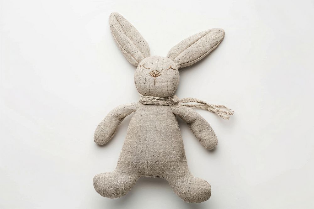 Fabric rabbit toy art handicraft plush.