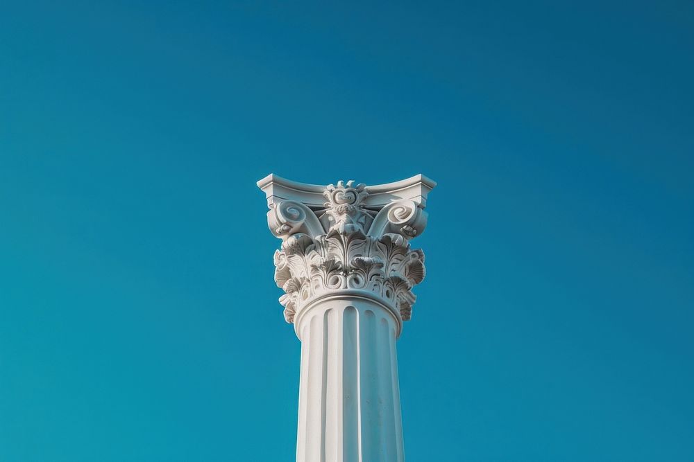 Antique pillar architecture column.
