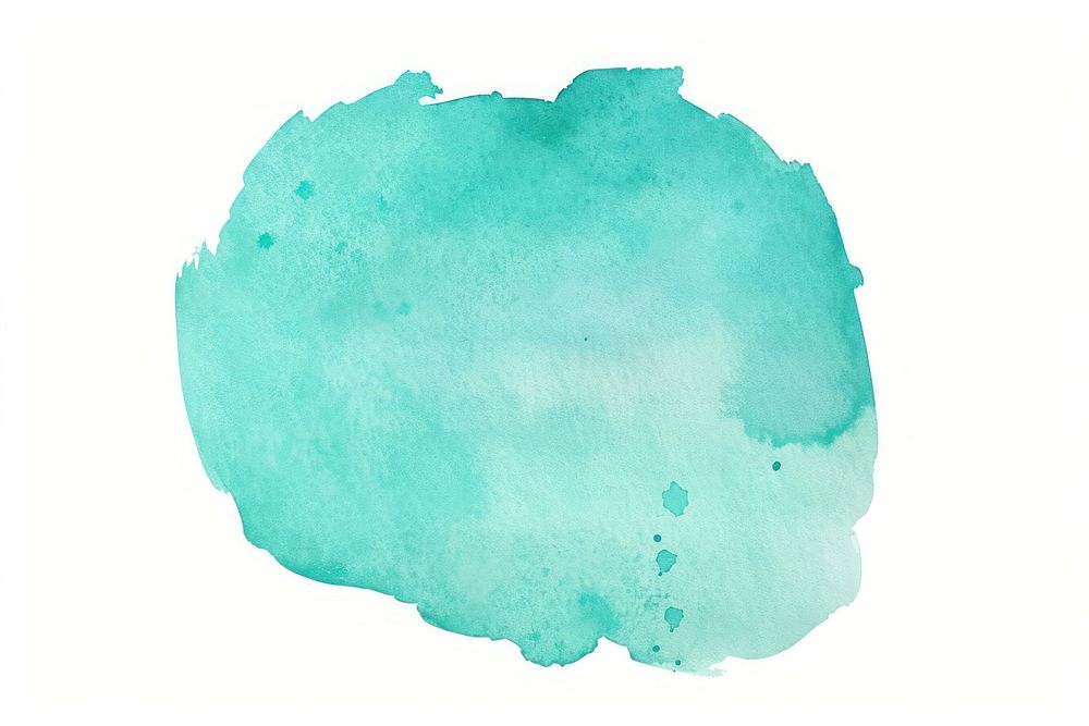 Clean vibrant teal shape paper turquoise blossom.
