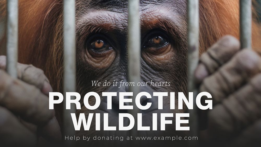 Wildlife charity blog banner template