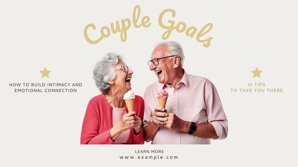 Couple goals blog banner template  