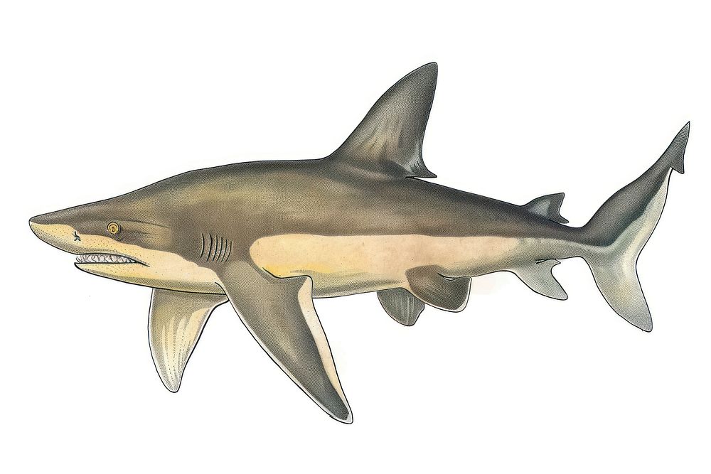 Oceanic Whitetip Shark shark animal fish.