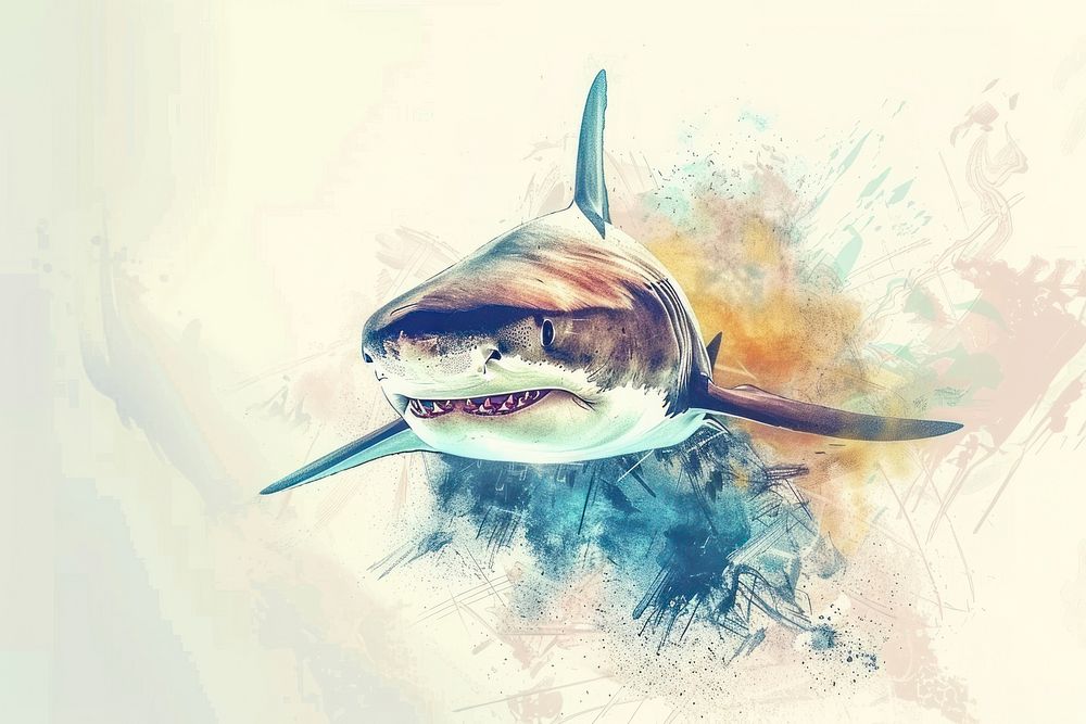 Bull Shark shark animal fish.