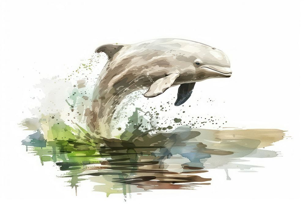 Beluga Whale dolphin animal mammal.