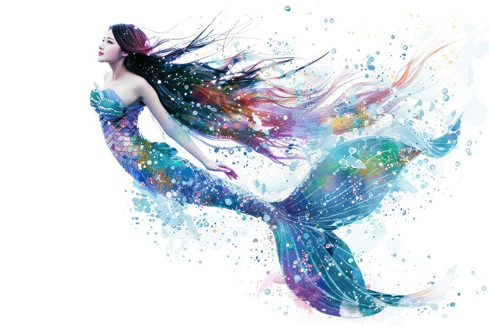Fantasy Mermaid recreation graphics dancing.