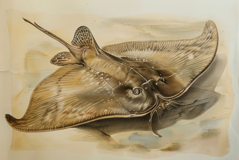 Giant Guitarfish stingray animal manta ray.