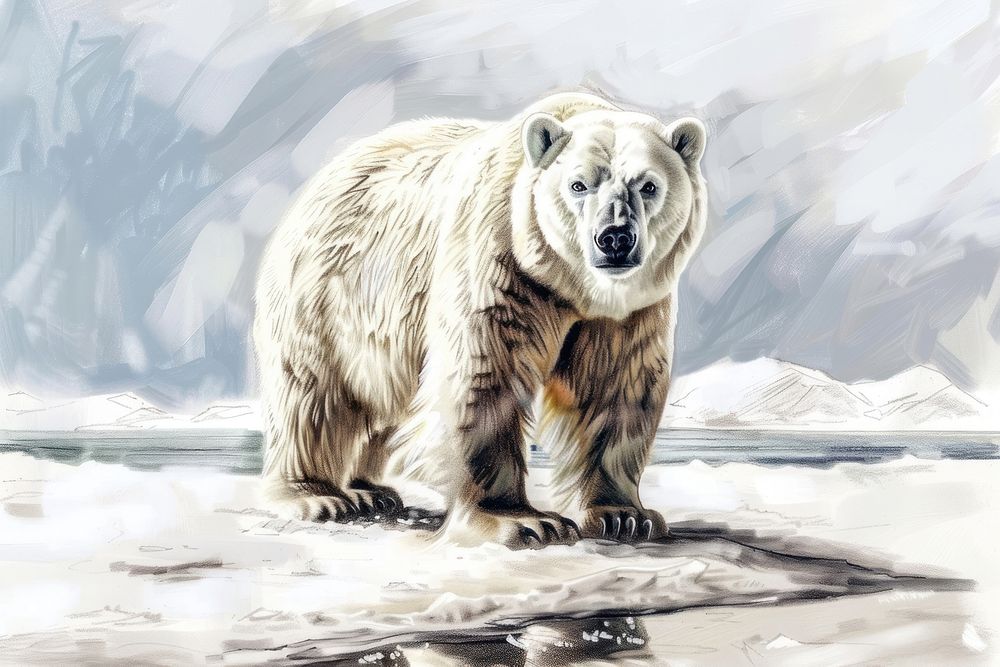 Polar Bear bear polar bear | Free Photo Illustration - rawpixel