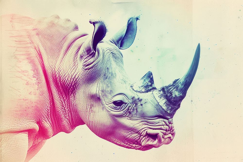Rhinocerros rhino wildlife animal.