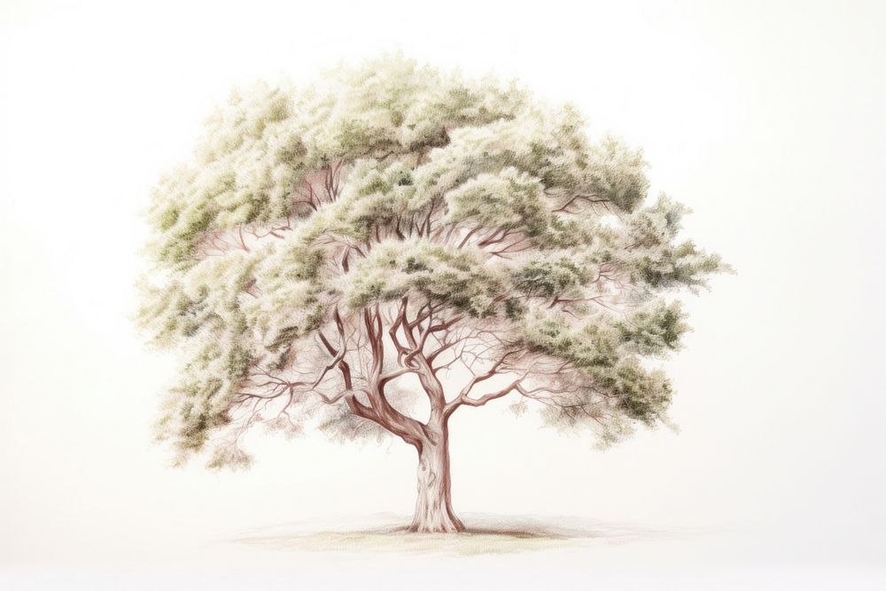 Tree tree illustrated drawing.