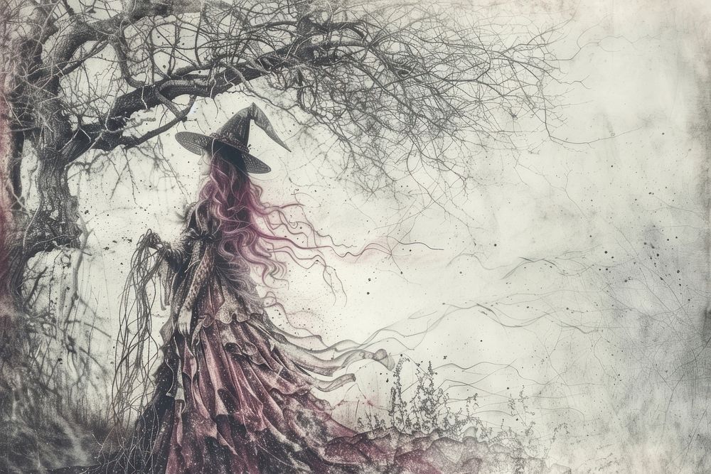 Witch painting photography clothing.