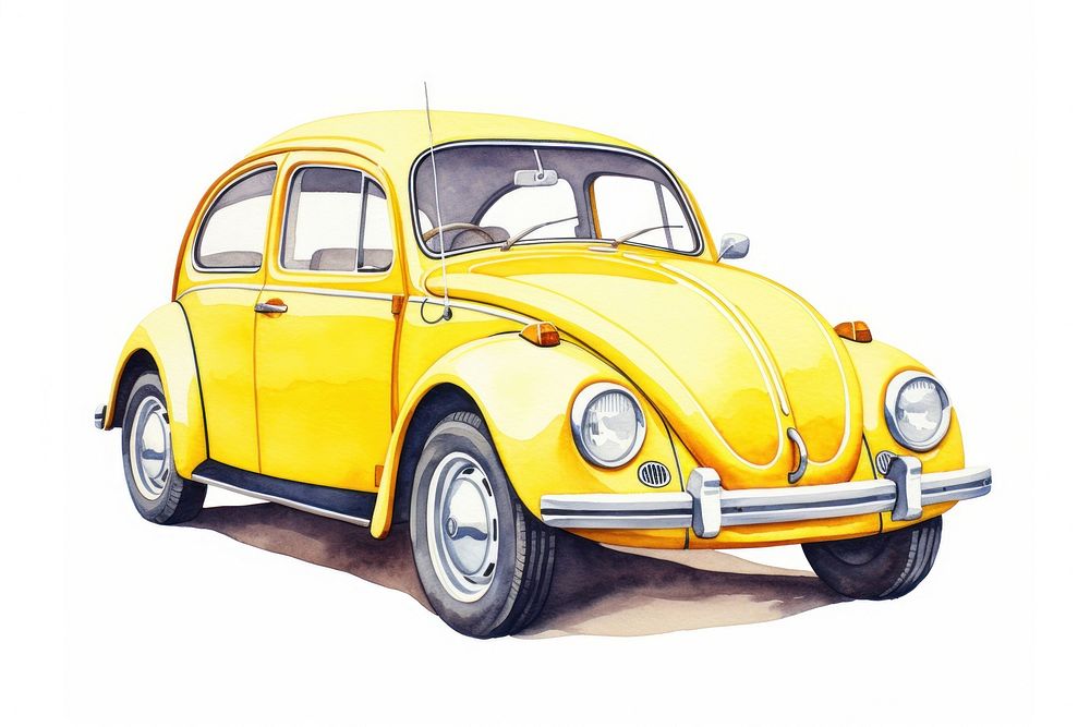 Illustration of beetle car art transportation automobile.