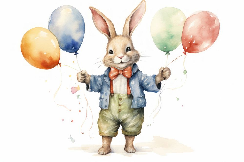 Easter bunny clothing balloon apparel.