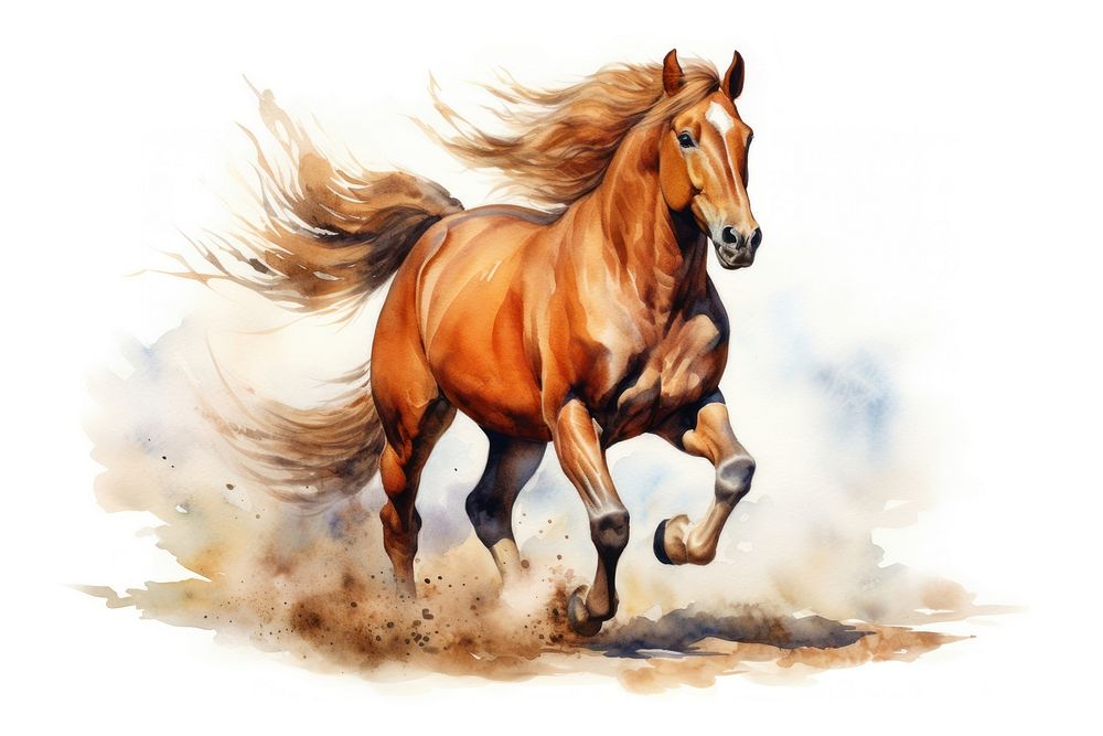 Illustration of horse running stallion animal mammal.
