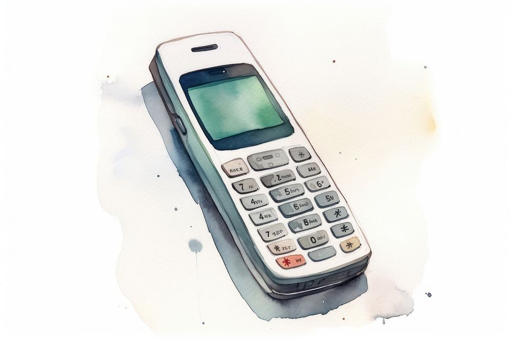 Illustration of mobile phone electronics cell phone.
