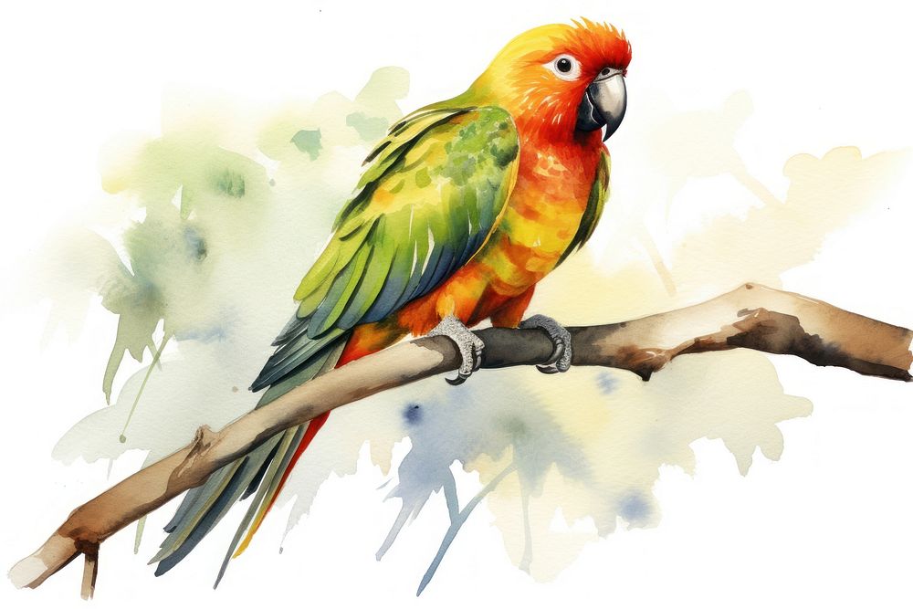 Illustration of parrot bird animal.
