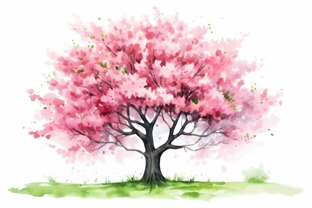 Illustration spring tree art painting | Free Photo Illustration - rawpixel